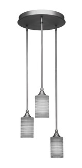 Empire 3 Light Large Pendant 18.5 Inch Wide by Toltec - 2143-185-1125-