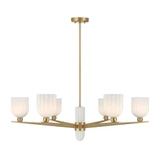 Collier 6 Light Chandelier 12.5 Inch Tall and 40 Inch Wide by Savoy House - 1-1125-6