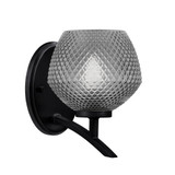 Kurve 1 Light Textured Glass Wall Sconce 8 Inch Tall by Toltec - 3721-462