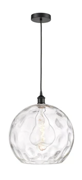 Athens Water Glass 1 Light Medium Pendant 15.88 Inch Tall by Innovations - 616-1P-G1215-14