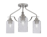 Odyssey 3 Light 14.5 Inch Wide Semi Flush Mount by Toltec - 2607-MB-300