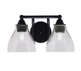 Paramount 2 Light Vanity Light 14.5 Inch Length by Toltec - 3422-8-47