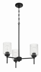 Claire 3 Light Chandelier 30 Inch Tall and 20 Inch Wide by Craftmade - 60523