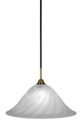 Paramount 1 Light Steel Large Pendant 20 Inch Wide by Toltec - 3401-20-125-