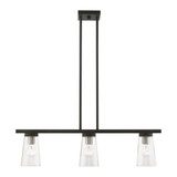 Cityview 3 Light Contemporary Linear Chandelier by Livex - 46713