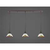 Any 3 Light Linear Pendant 39 Inch Length by Toltec - 36-7-625-39