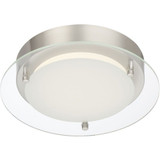 Edge Lit 14W 1 LED 9.5 Inch Wide Flush Mount by Designers Fountain - LED127