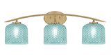 Kurve 3 Light Bath Bar 9.25 x 29 Inches Length by Toltec  - 3723-NAB-4612