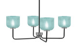 Sandia 4 Light Chandelier 10.5 Inch Tall and 30 Inch Wide by Toltec - 6204-105-30
