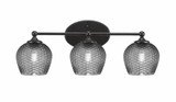 Capri 3 Light Bath Bar 9 Inch Tall and 22.75 Inch Length by Toltec - 5913-46-0