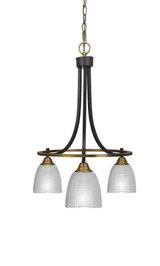 Paramount 3 Light Small Chandelier by Toltec 3413-BN-500 - 3413-BN-500
