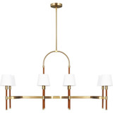 Katie 8 Light Small Linear Chandelier by Visual Comfort Studio - LC1028