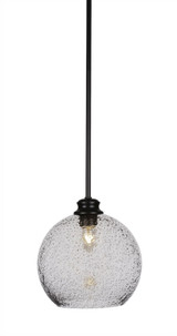 Kimbro 1 Light Small Stem Hung Pendant 9.75 Inch Wide by Toltec - 72-975-975-