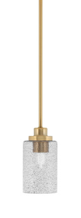 Odyssey 1 Light Stem Hung Mini Pendant 4 Inch Wide by Toltec - 2601-NAB-300