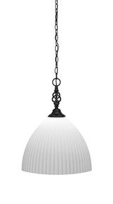 Elegante 1 Light Medium Pendant 19.25 Inch Tall by Toltec - 82-14-1925