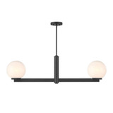 2 Light Art Deco Linear Chandelier by Meridian M100124 - M100124