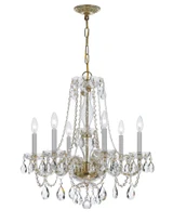 Traditional Crystal 6 Light Medium Chandelier by Crystorama - 5086