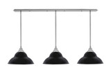 3 Light Stem Hung Linear Pendalier 9.5 x 56 Inch by Toltec 48-BN-429-BN - 48-BN-429-BN