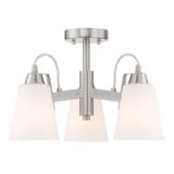 Beckonridge 3 Light 17 Inch Wide Semi Flush Mount by Minka Lavery - 3997-ML