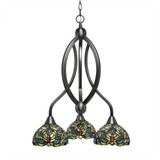 Bow 3 Light Small Chandelier by Toltec 263-182675 - 263-182675