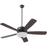 Ovation 5 Blade Ceiling Fan with Light Kit 52 Inches Wide by Quorum  - 4525-22