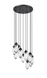Arden 11 Light Chandelier 12 Inches Tall and 24 Inches Wide by Z-Lite - 651P-11R