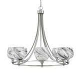 Paramount 8 Light Large Chandelier by Toltec 3408-BN-4819 - 3408-BN-4819