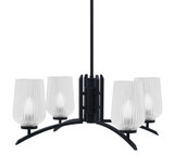 Kurve 4 Light Large Chandelier by Toltec 3704-MB-210 - 3704-MB-210