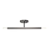 Monaco 2 Light 5.13 Inch Wide Semi Flush Mount by Livex - 46842