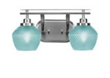 Odyssey 2 Light Bath Bar 8.5 Inch Tall and 16.5 Inch Length by Toltec - 2612-46-2