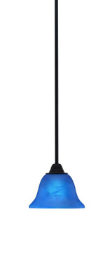 Paramount 1 Light Stem Hung Small Pendant 8.75 Inch Tall by Toltec - 3401-MB-312