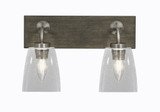 Oxbridge 2 Light Vanity Light 16 Inch Tall Length by Toltec - 1772-GPDW-460