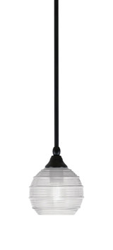 1 Light Stem Hung Small Pendant 7.25 Inch Tall by Toltec - 23-BC-4622