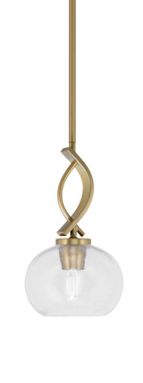 Cavella 1 Light Small Linear Pendant 12 Inch Tall by Toltec - 3901-20