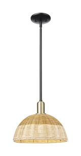 Natural Ballston Dome 1 Light Basket Stem Mini Pendant 14 by Innovations - 716-1S-NBD2-12_P