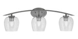 Kurve 3 Light Vanity Light 10 Inch Tall by Toltec - 3723-GP-4810