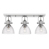 Hines 1 Light 25.13 Inch Wide Semi Flush Mount by Golden - 3118-3SF