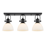 Hines 3 Light 25.13 Inch Wide Semi Flush Mount by Golden - 3118-3SF