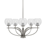 Cavella 5 Light Medium Chandelier by Toltec 3905-GP-4100 - 3905-GP-4100