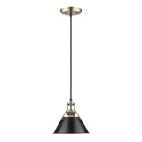 Orwell 1 Light Small Pendant 7.5 Inch Tall by Golden - 3306-S