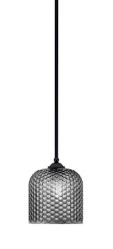 Zilo 1 Light Stem Hung Small Pendant 8.5 Inch Tall by Toltec - 560-MB-4912