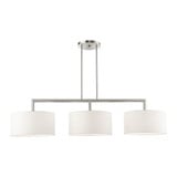 Meridian 3 Light Extra Large Linear Chandelier 18.25 Inch Tall by Livex - 45493