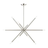 Soho 10 Light Asymmetrical Linear Chandelier by Livex - 46777
