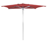 6 Foot Aluminum Manual Lift Square Market Umbrella by Galtech - 762