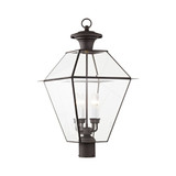 Westover 4 Light Outdoor Post Top Lantern 15 x 27.5 Inches by Livex  - 2388