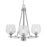 Uptowne 3 Light Small Chandelier by Toltec 323-AS-4810 - 323-AS-4810