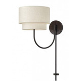 Manorwood 1 Light Swing Arm Wall Sconce 15.5 Inch and 12 Inch Wide by Livex - 41940