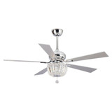 Lumoria Lane 5 Blade Crystal Ceiling Fan with Light Kit 52 Inch by BSH - 2615-BEL-1375969