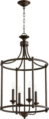 Rossington 4 Light Large Entry Pendant by Quorum - 6822-4