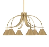 Cavella 6 Light Large Chandelier by Toltec 3926-421 - 3926-421